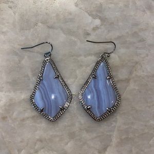 Kendra Scott Drop Earrings - light purple